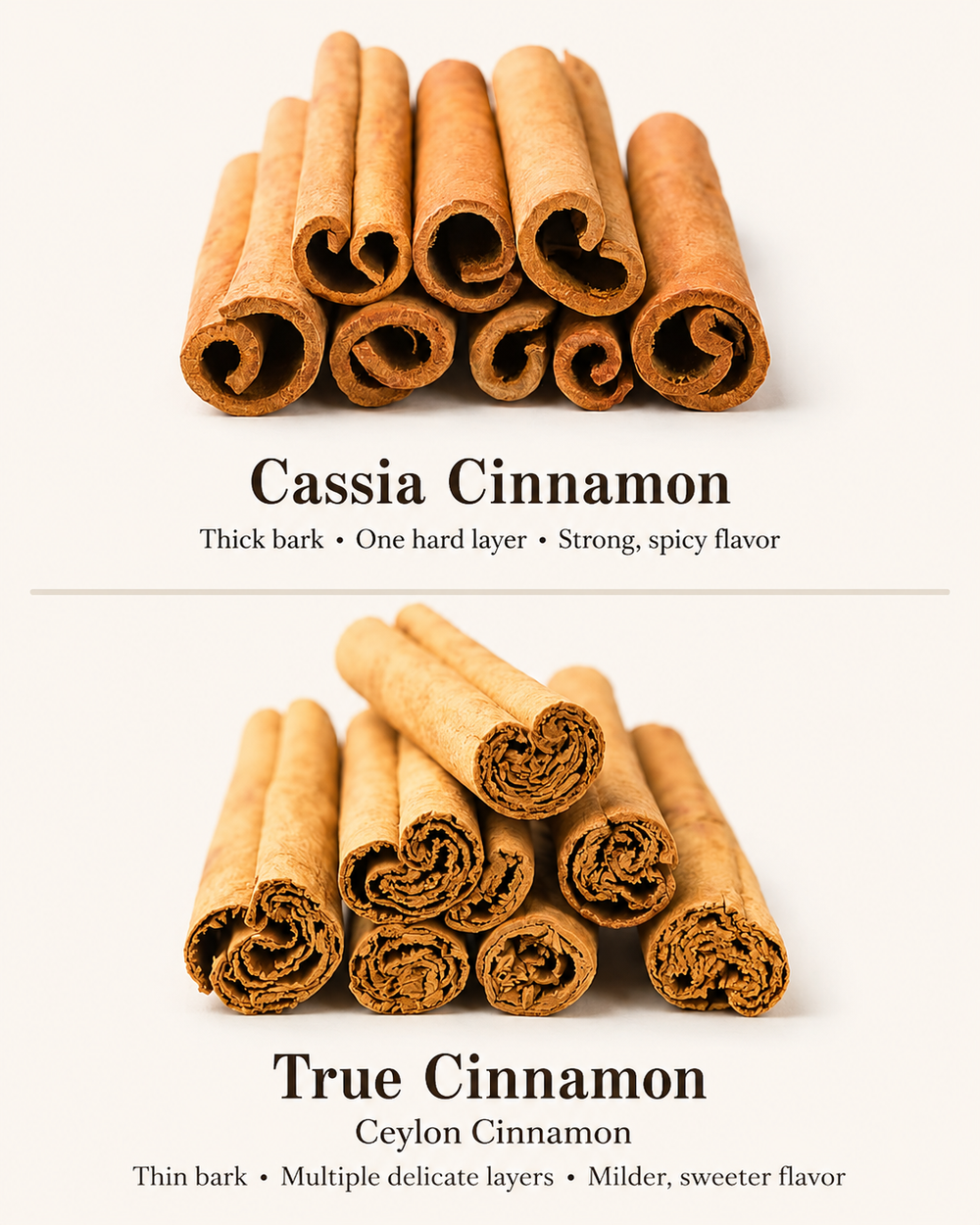 True Ceylon cinnamon — pure, single-origin, clearly labelled