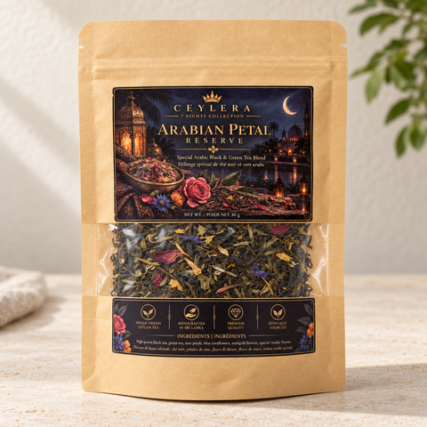 CEYLERA Arabian Petal Reserve 30 g tea pouch, front view