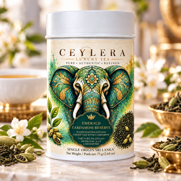 Ceylera Emerald Cardamom Reserve 75 g tea tin