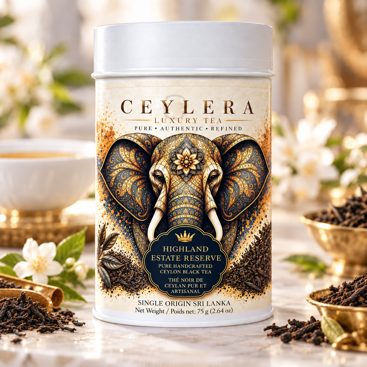 Ceylera Highland Estate Reserve 75 g tea tin