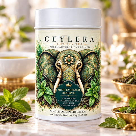 Ceylera Mint Emerald Reserve 75 g tea tin